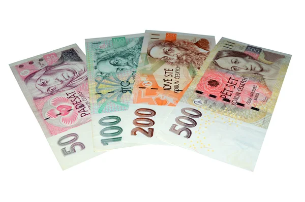 Czech crowns banknotes — Stock Photo, Image