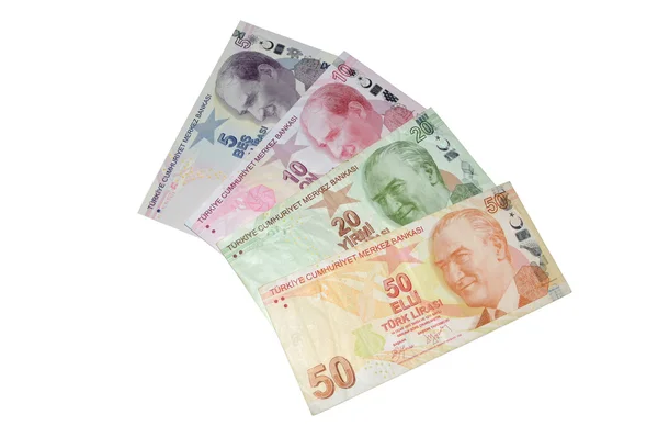 Türk Lirası banknotların seri — Stok fotoğraf