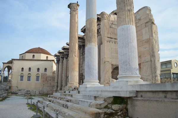 Bibliothèque d'Hadrien à athens — Photo