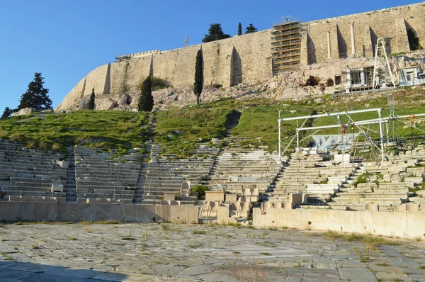 Театр від Delphi, в Афінський Акрополь — стокове фото