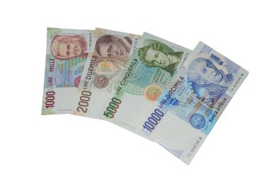 Liret eski İtalyanca banknot para birimi son serisi