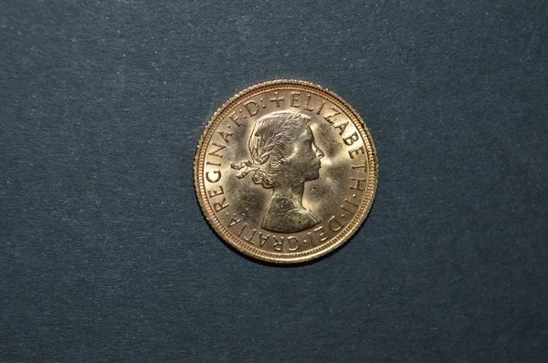 Brittiska guld sterling Elizabeth Ii — Stockfoto