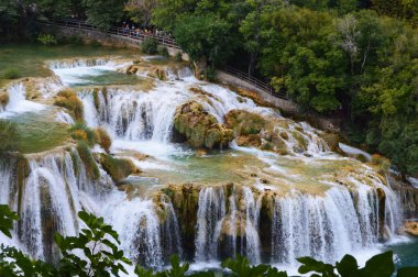 Hırvatistan'daki büyük şelale park Krka