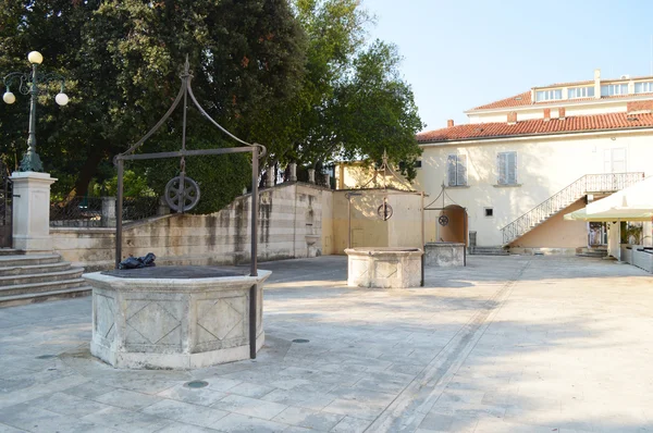 Pięć Studni Square w Zadarze — Zdjęcie stockowe