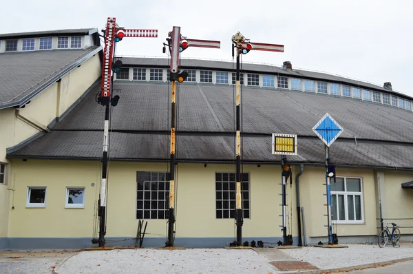 Vintage spoorweg signalering — Stockfoto