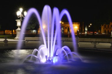 fıskiyede bir prato della valle Meydanı'nda padua gece