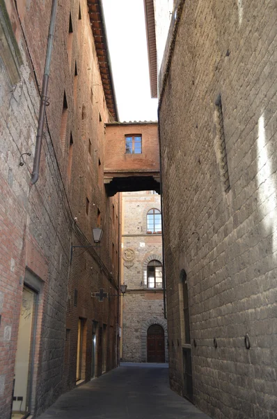 Siena alley Olaszország — Stock Fotó