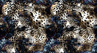 Kusursuz leopar deseni. Soyut hayvan deseni