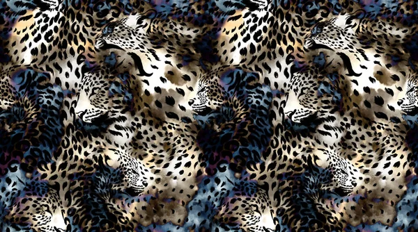 Kusursuz leopar deseni. Soyut hayvan deseni