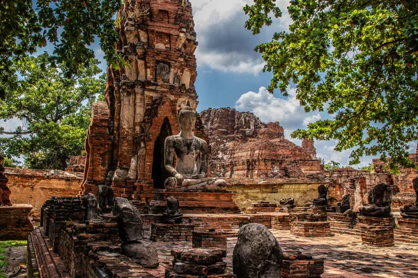 Ayutthaya Wat Mahathat Thailand Asia Siam — Stock Photo, Image