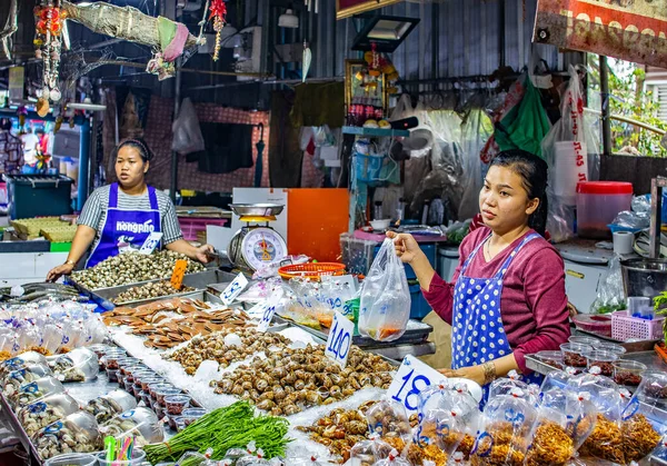 Mercado Mariscos Naklua Cerca Pattaya Thiailand —  Fotos de Stock