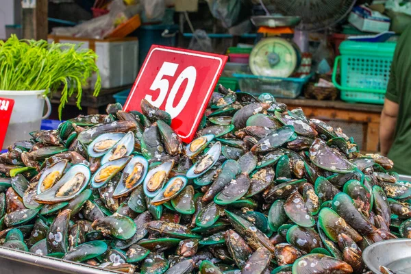 Pattaya Tayland Yakınlarındaki Naklua Deniz Ürünleri Pazarı — Stok fotoğraf