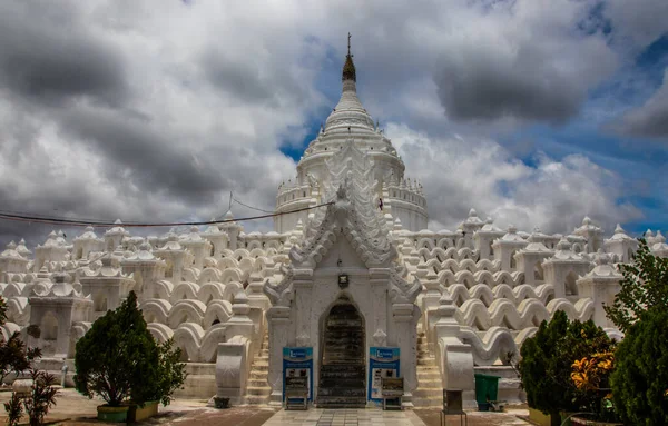 Pagoda Hsinbyume Mingun Koło Mandalay — Zdjęcie stockowe