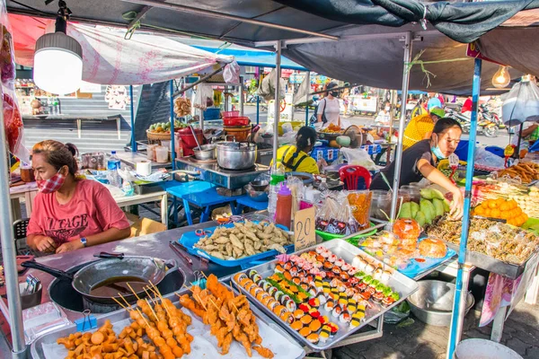 パタヤタイのタイ市場2020年10月 — ストック写真