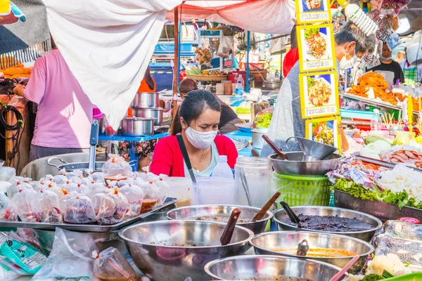 Thaise Markt Pattaya Thailand Oktober 2020 — Stockfoto