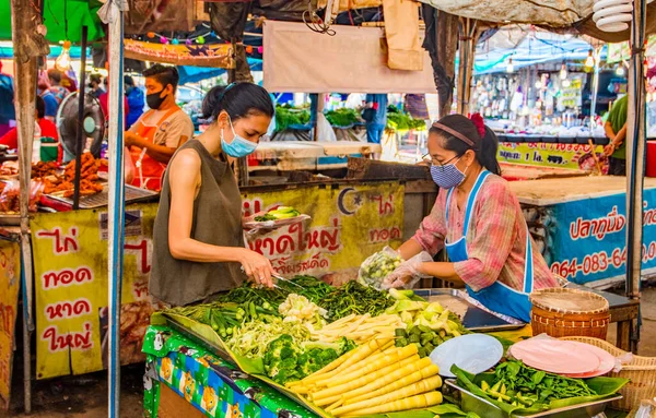 Mercado Tailandês Pattaya Tailândia Outubro 2020 — Fotografia de Stock