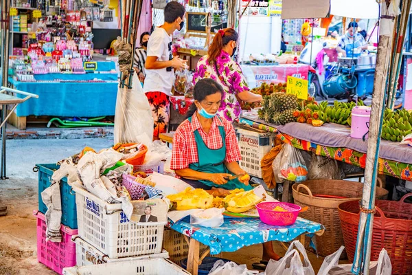 Thaise Markt Pattaya Thailand Oktober 2020 — Stockfoto