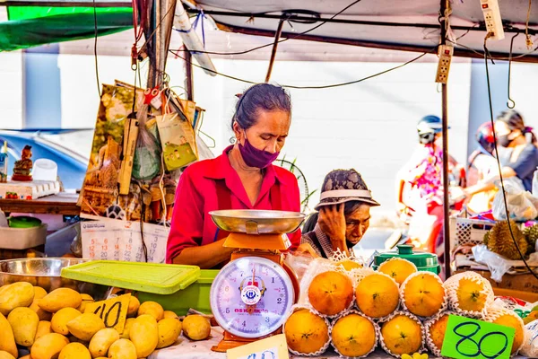 Thaise Markt Pattaya Thailand Oktober 2020 — Stockfoto