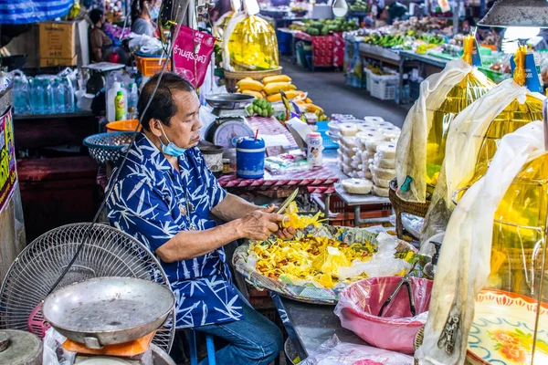 Mercado Don Wai Perto Nakhon Pathom — Fotografia de Stock
