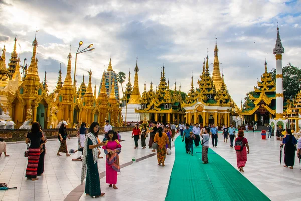 Shwedagon Rangún Myanmar Birmania — Foto de Stock