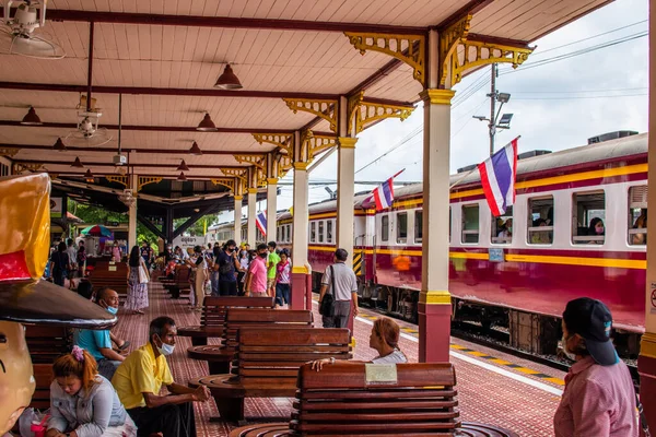 Ayutthaya Train Station Visited Part Educational Trip Thailand 2020 — Stock Photo, Image