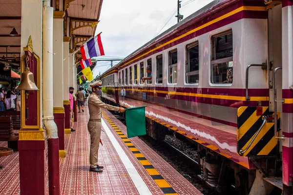 Ayutthaya Train Station Visited Part Educational Trip Thailand 2020 — Stock Photo, Image