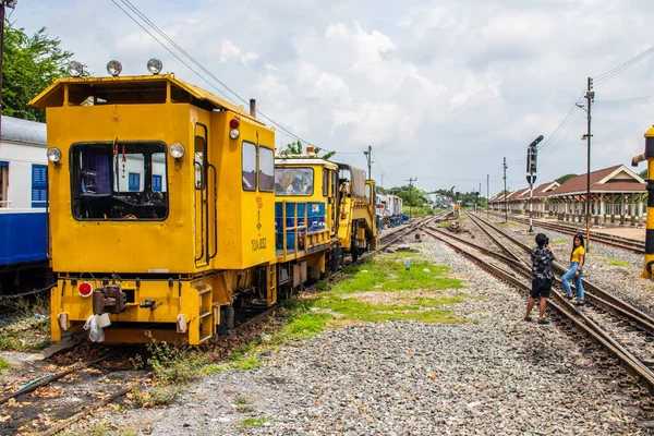 Ayutthaya Train Station Visited Part Educational Trip Thailand 2020 — Stock Photo, Image