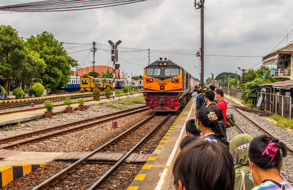 Ayutthaya Train Station Visited Part Educational Trip Thailand 2020 — Stock Photo, Image