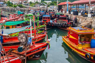 Koh Sichang limanı. Chonburi Tayland Asya bölgesi.