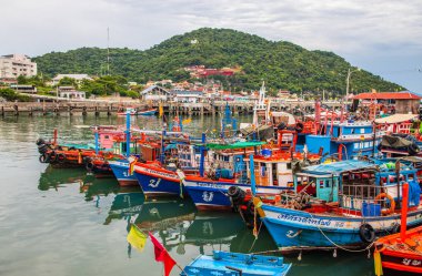 Koh Sichang limanı. Chonburi Tayland Asya bölgesi.