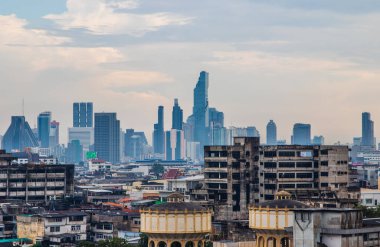 Wat Saket 'ten Bangkok Tayland Asya şehir manzarası
