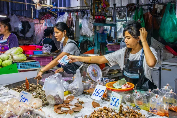 Mercado Mariscos Distrito Naklua Chonburi Tailandia Asia —  Fotos de Stock