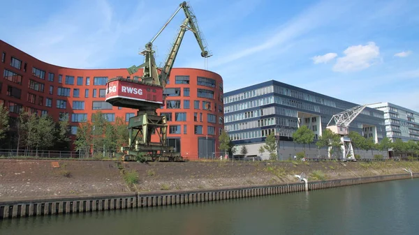 Binnenhafen Duisburg Deutschland Europa — Stockfoto