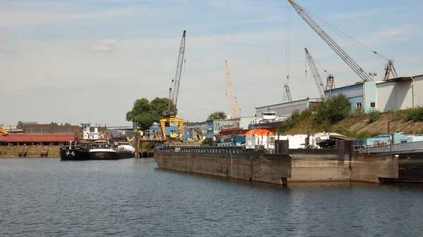 Binnenhafen Duisburg Deutschland Europa — Stockfoto