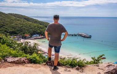 Koh Larn Bölgesi Chonburi, Pattaya Tayland Asya yakınlarında, hayat güzel ve eğlenceli.