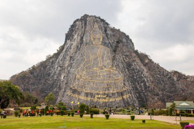 Pattaya Bölgesi Chonburi Tayland Asiavisit Buda Dağı Pattaya, Khao Chi Chan 'ın Muhteşem Buda Görüntüsü