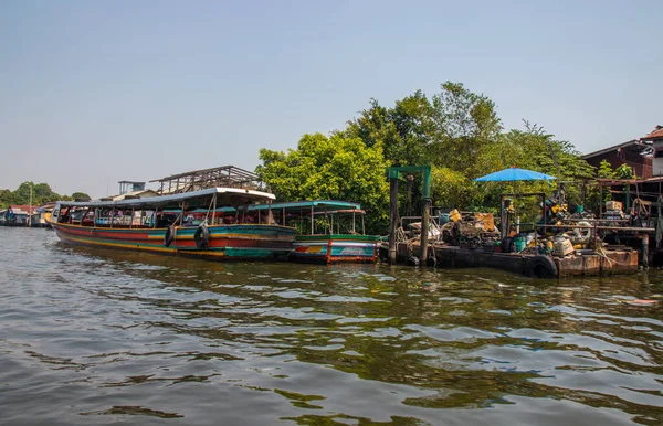 Canal Chao Phraya River Bangkok Thailand Asia — Stock Photo, Image