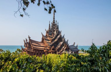 Doğruluk Mabedi Pattaya bölgesi Chonburi Tayland Asya