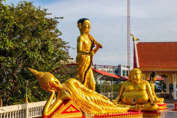 Estatua Buda Por Big Buddha Temple Distrito Pattaya Chonburi Tailandia — Foto de Stock
