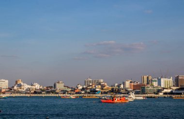 Pattaya Bölgesi Chonburi Tayland Asiaview şehir manzarası