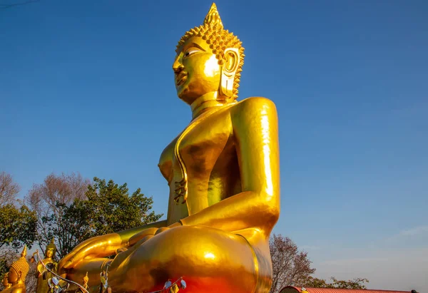 Grande Buddha Oro Nel Distretto Pattaya Chonburi Thailandia Sud Est — Foto Stock