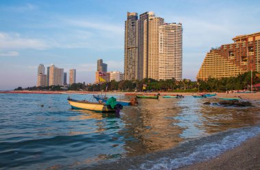Pattaya Naklua Bölgesi Chonburi Tayland Asya, Tayland Körfezi sahili ve kıyılarını ziyaret edin.