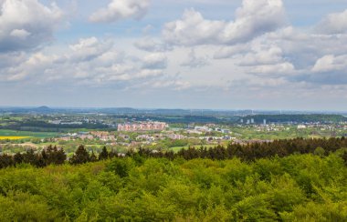 Almanya, Belçika ve Hollanda üçgenlerindeki Aachen çevresindeki manzara.