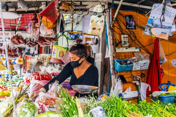 Uma Barraca Mercado Rua Tailandesa Distrito Pattaya Chonburi Tailândia Ásia — Fotografia de Stock