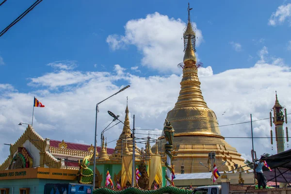 Pagoda Sule Yangón Antes Rangún Myanmar Antes Birmania Asia — Foto de Stock