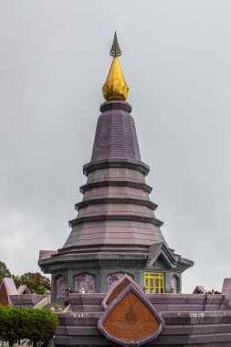 Doi Inthanon Tayland ve Asya 'daki Phra Maha Dhatu Naphamethinidon ve Naphaphonphumisiri Pagoda