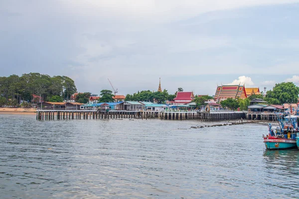 Fischerboote Einem Pier Thailand Südostasien — Stockfoto