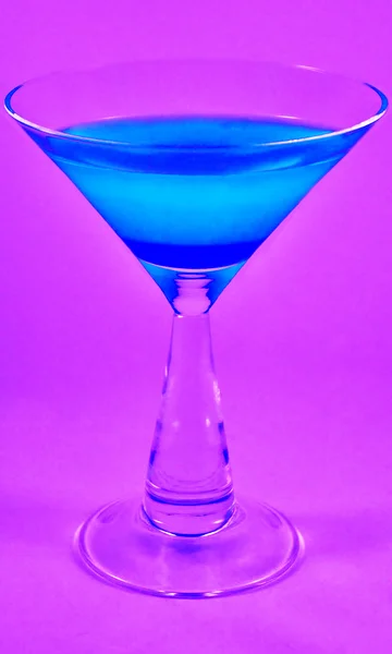 Blue Curacao  coctail Drink Tropical Drink Curacao Liqueur — Stock Photo, Image