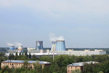 Hava kirliliği. Şehir Manzaralı, Moskova, Rusya Federasyonu