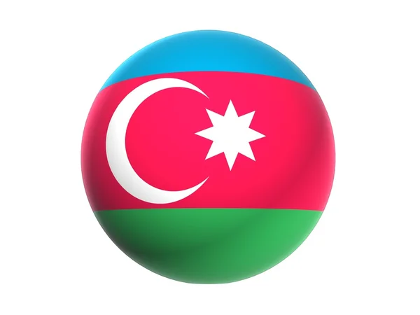 Bandera 3D de Azerbaijan — Foto de Stock